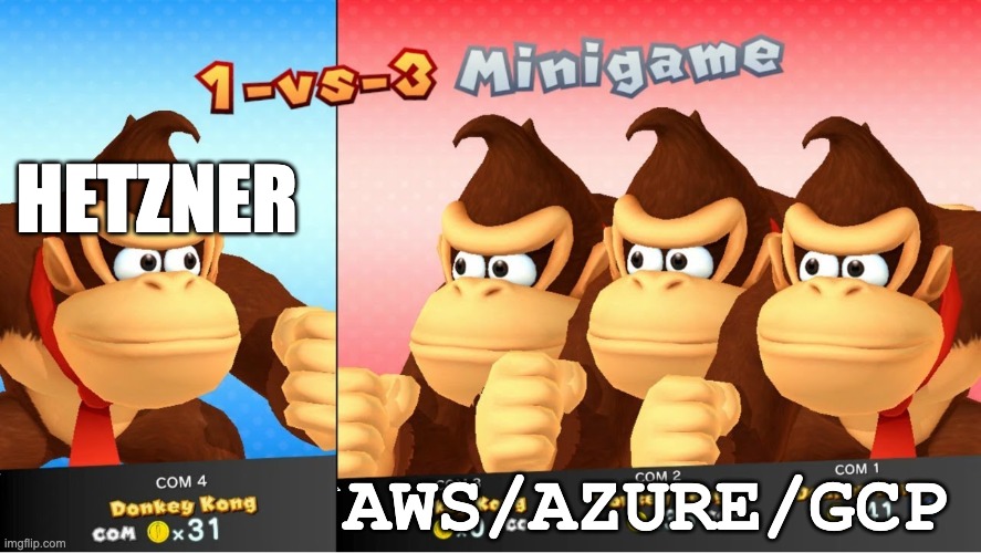 Hetzner Over Big Cloud